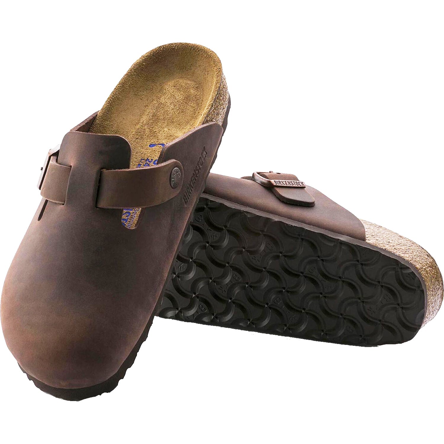 Birkenstock Boston Soft Footbed Unisex Clogs Habana Oiled Leather