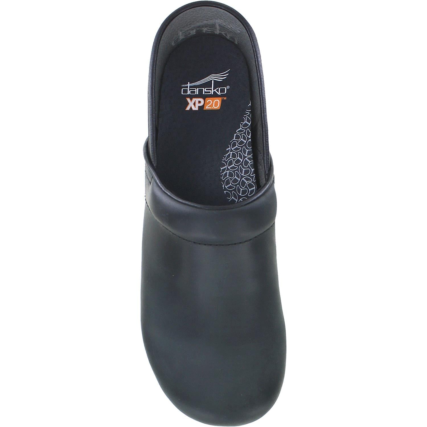 Dansko XP 20 Men's Slip Resistant Clogs Black Burnished Nubuck