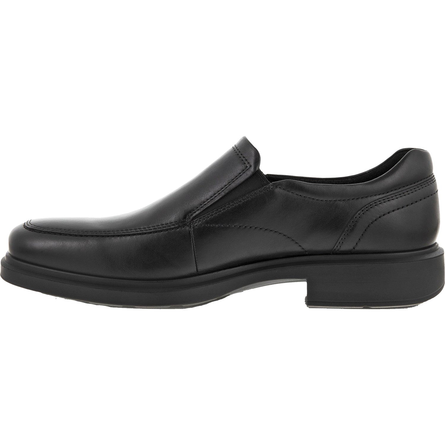 Ecco Helsinki 20 Apron Toe Men's Slip Ons Black Leather