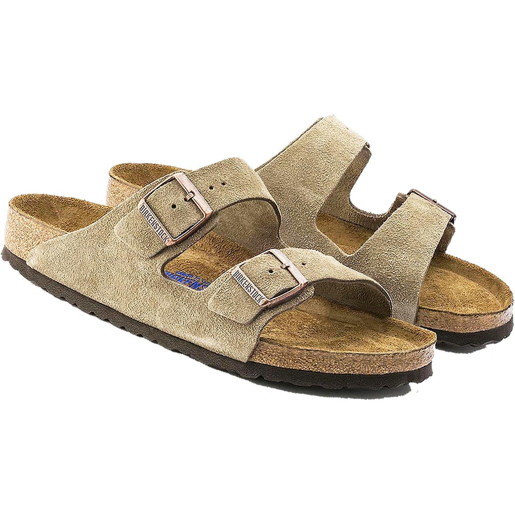 Birkenstock Arizona Soft Footbed Unisex Sandals Taupe Suede
