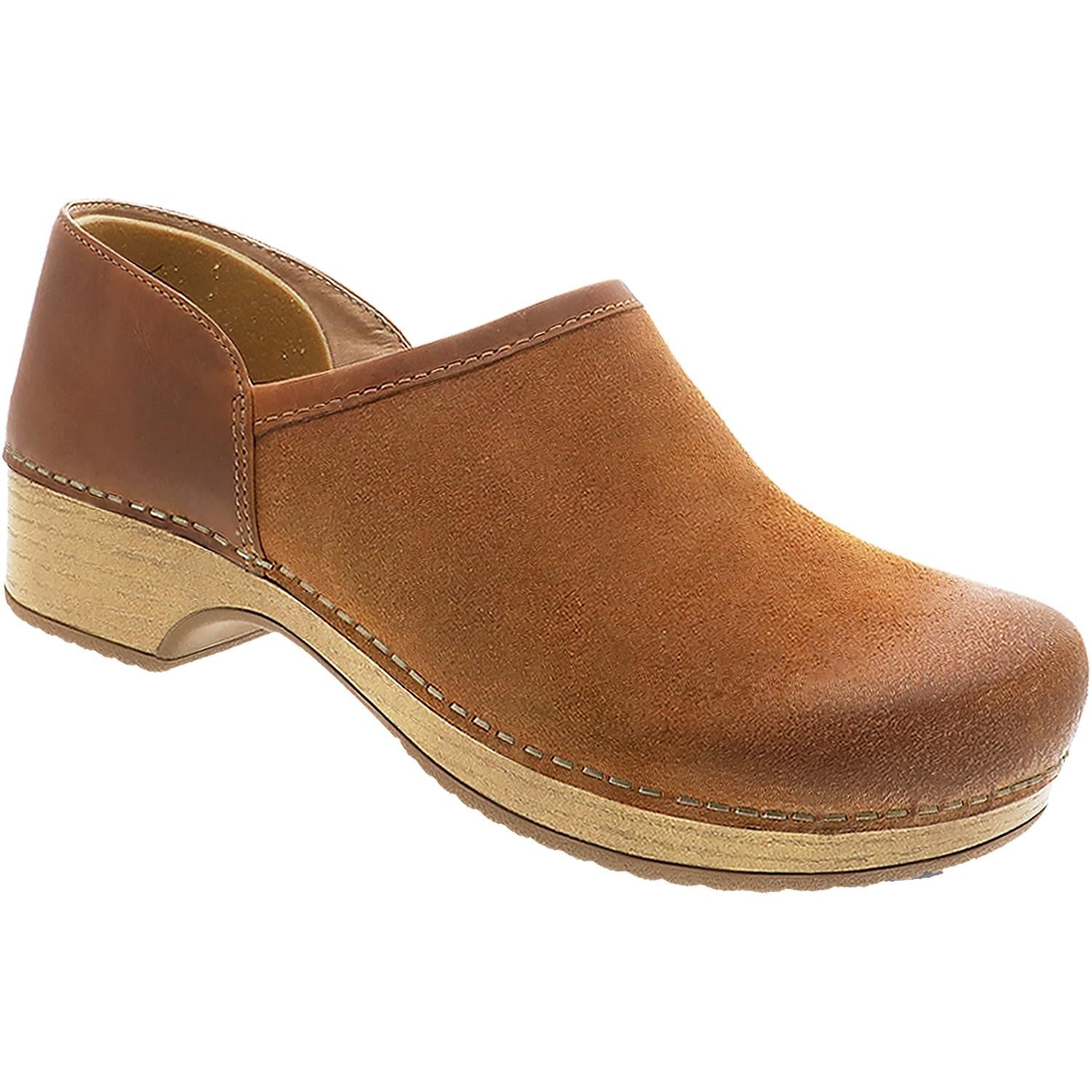 Dansko Brenna Women's Clogs Tan Burnished Suede