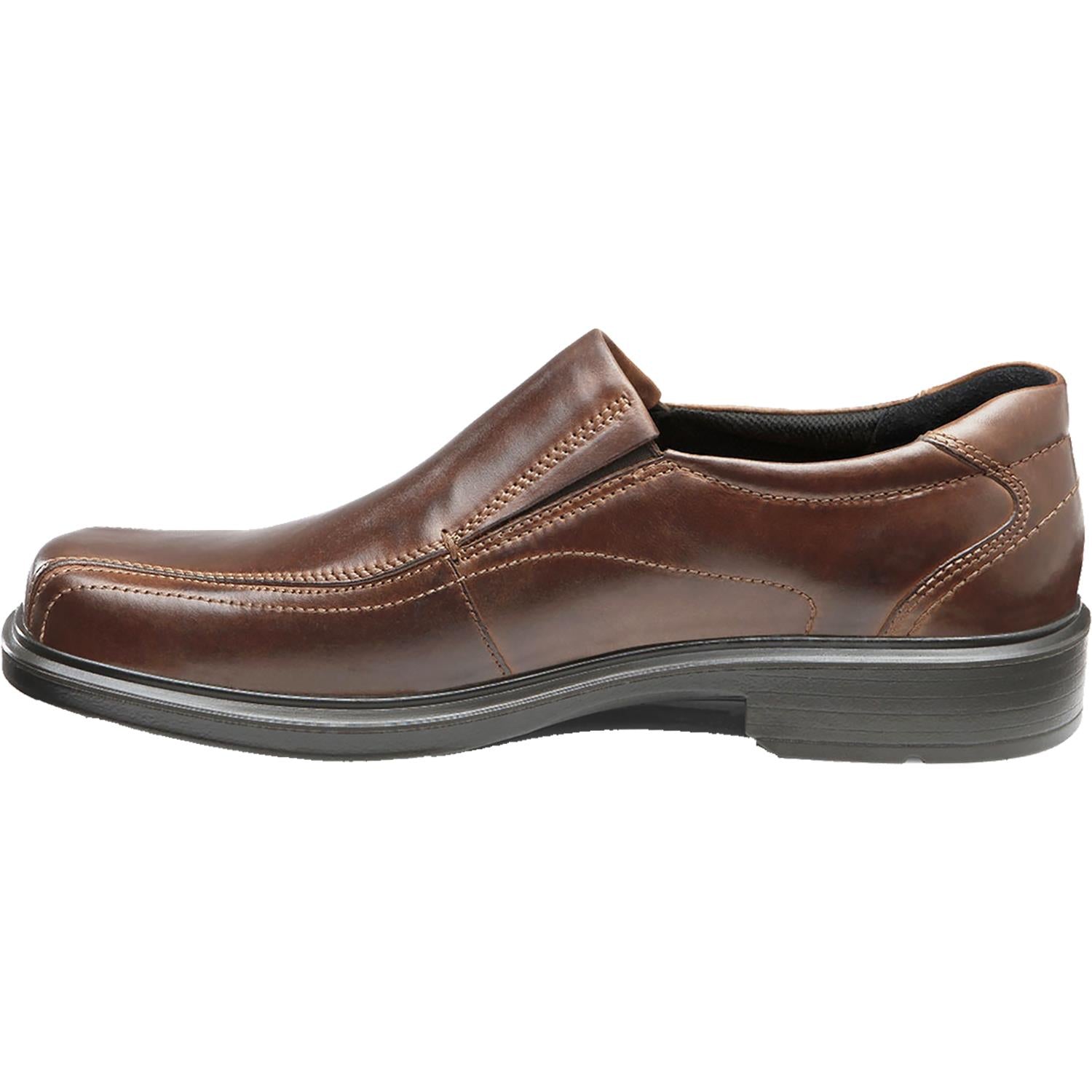 Ecco Helsinki Bike Toe Men's Slip On Shoes Cocoa Brown Leather