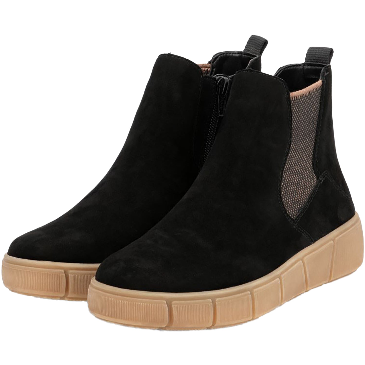 Remonte D1T71-00 Women's Boots Schwarz/Schwarz/Braun Leather