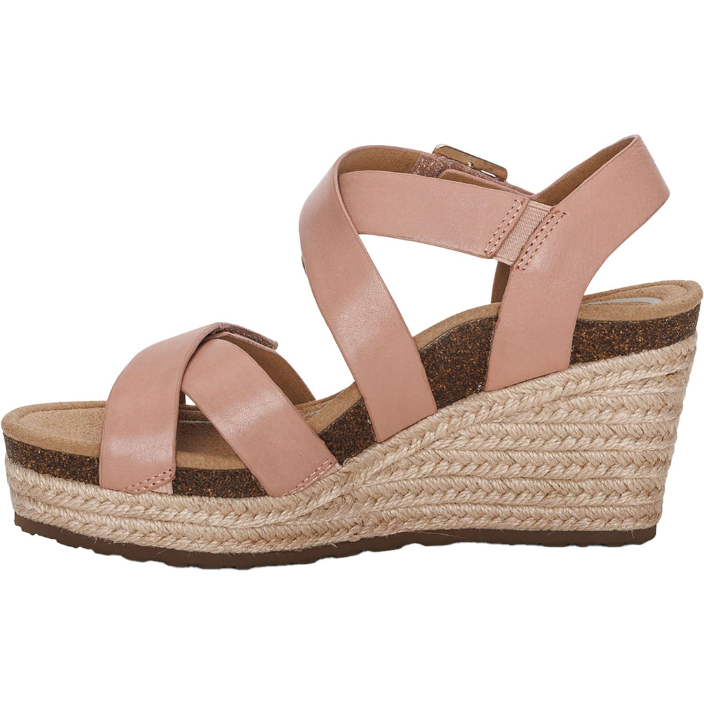 Aetrex Anna Women's Wedge Sandals Rose