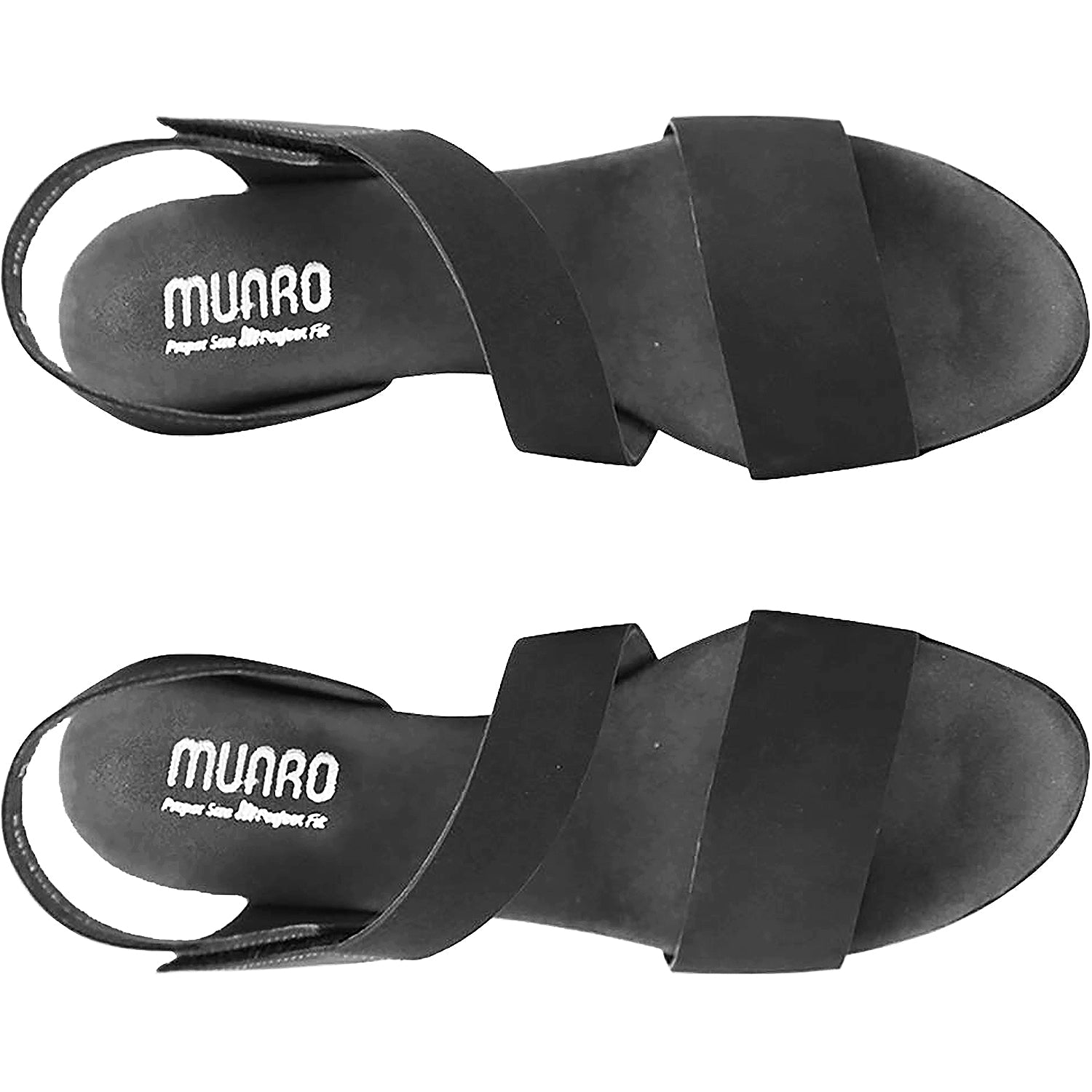 Munro Lucia Women's High Heel Ankle Strap Sandals Black Nubuck