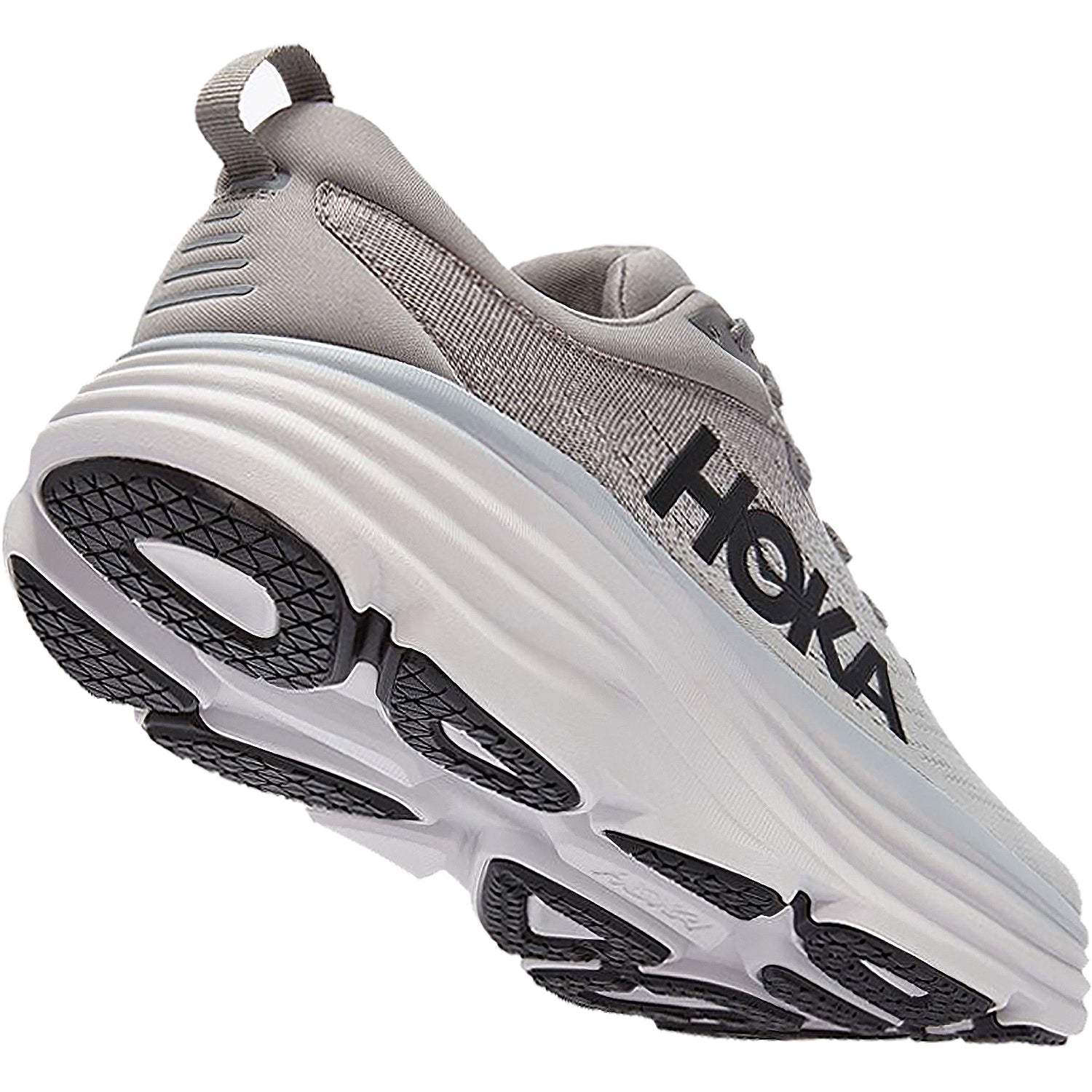 Hoka Bondi 8 (Neutral Support) Men's Max Running Shoes Sharkskin/Harbor Mist Mesh