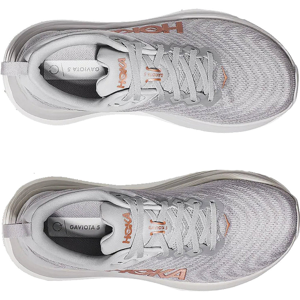 Hoka Gaviota 5 (Stability Support) Women's Running Shoes Harbor Mist/Rose Gold Mesh