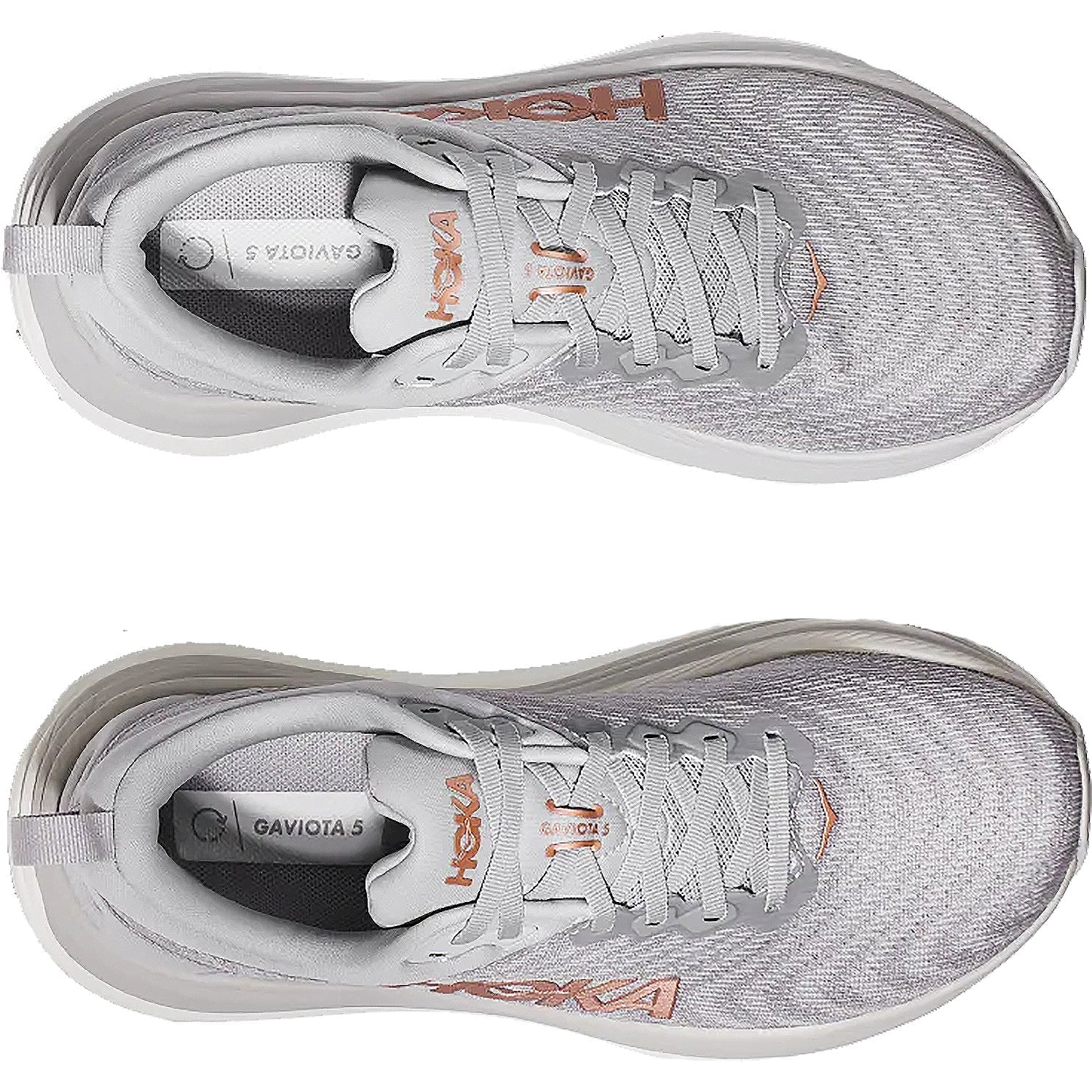 Hoka Gaviota 5 (Stability Support) Women's Running Shoes Harbor Mist/Rose Gold Mesh