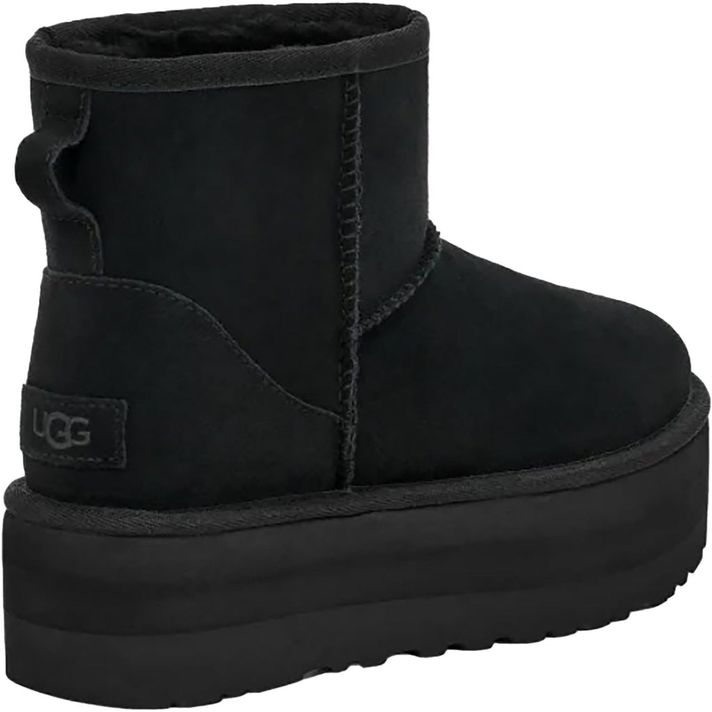 UGG Classic Mini Platform Women's Boots Black Suede