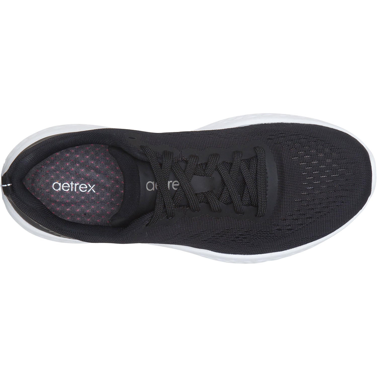 Aetrex Danika Women's Arch Support Sneakers Black Mesh