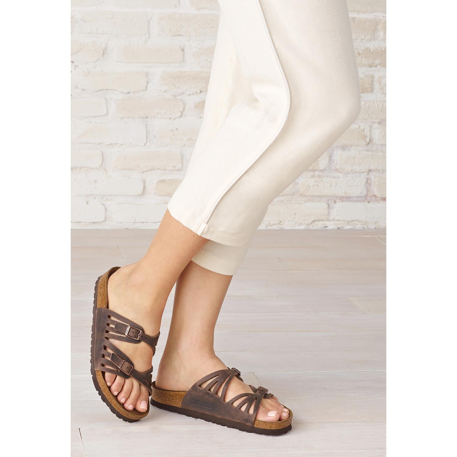 Birkenstock Granada Soft Footbed Women's Sandals Tobacco Oiled Leather