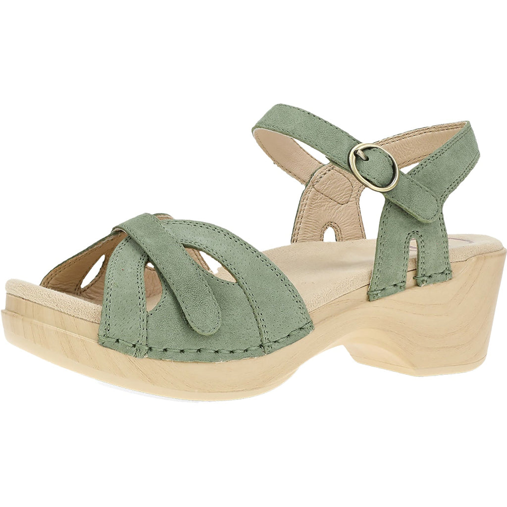 Dansko Season Women's Backstrap Sandals Sage Suede