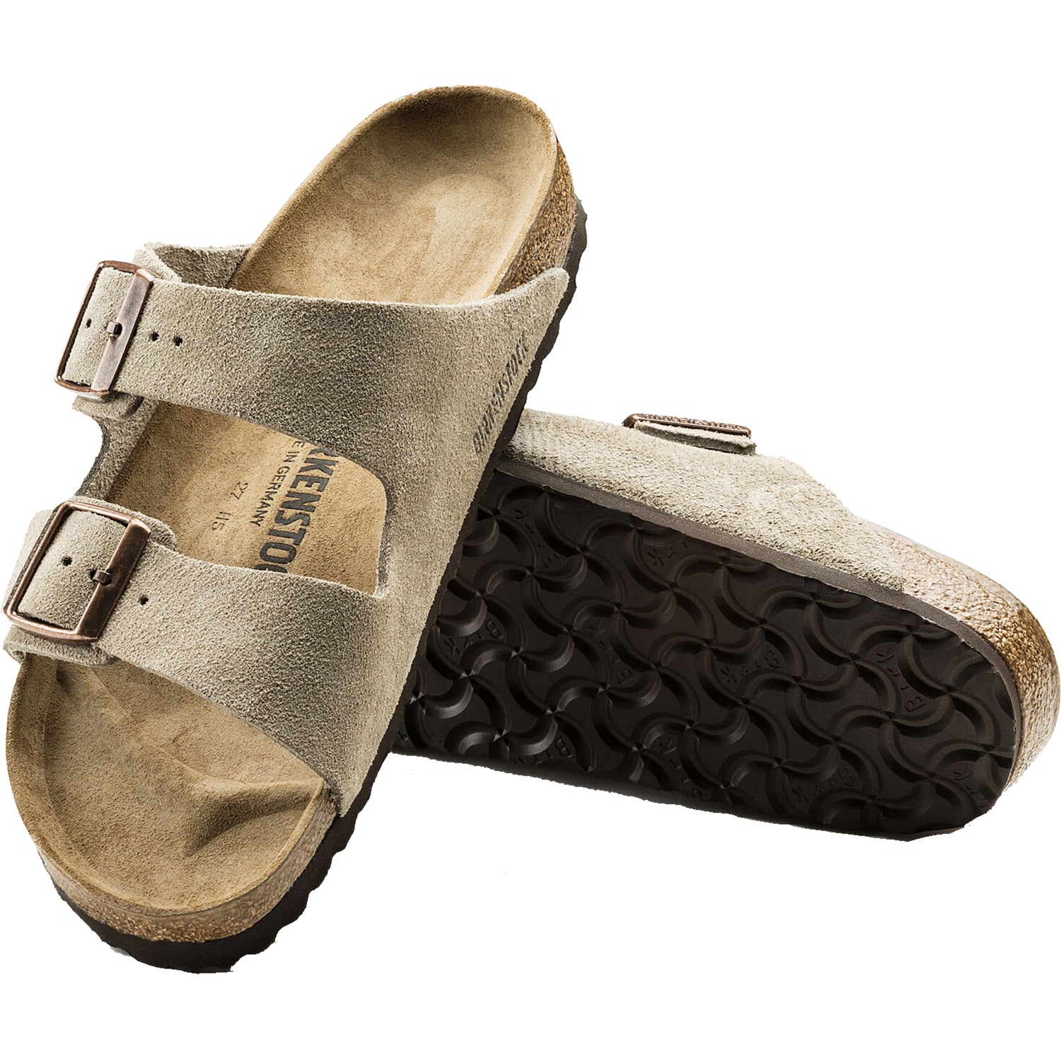 Birkenstock Arizona Unisex Sandals Taupe Suede