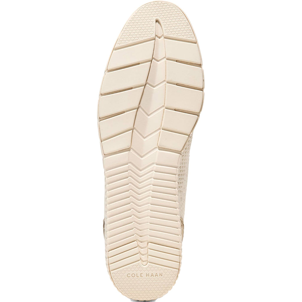 Grand City Platform Stitchlight Women's Sporty Lace Up Shoes Ivory Knit