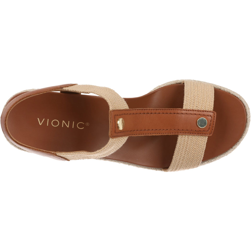 Vionic Calera Wedge Women's Wedge Sandals Camel