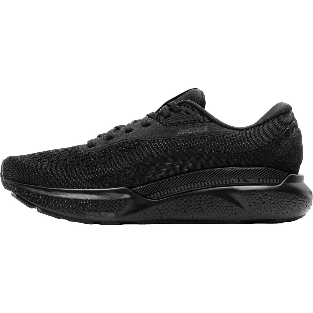 Brooks Adrenaline GTS 24 (Stability Support) Men's Running Shoes Black/Black/Ebony Mesh