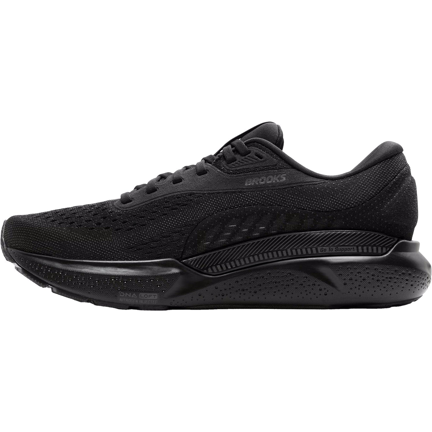 Brooks Adrenaline GTS 24 (Stability Support) Men's Running Shoes Black/Black/Ebony Mesh