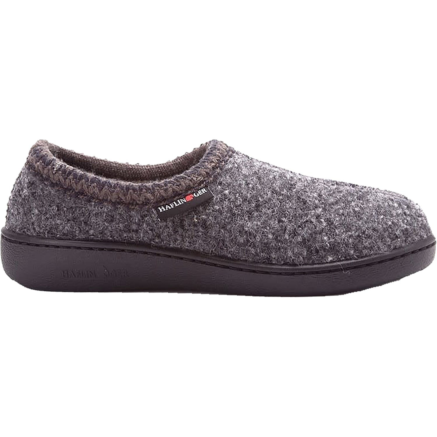 Haflinger ATB Men's Wool Slippers Grey Speckle Wool