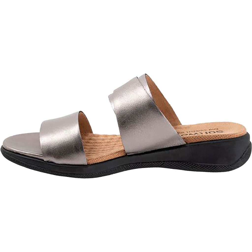 Soft Walk Toki Women's Sandals Pewter Leather