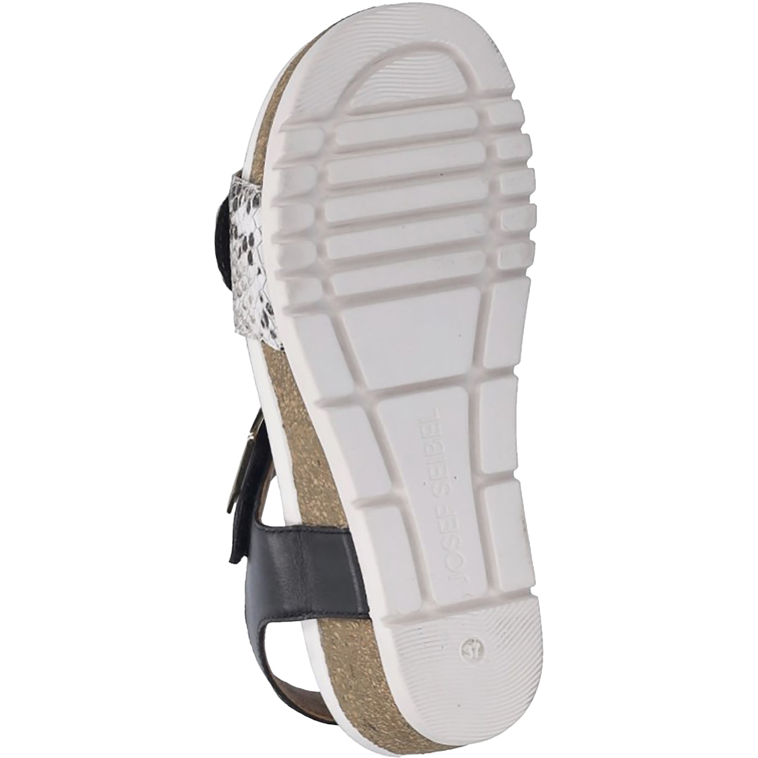Josef Seibel Quinn 02 Women's Wedges Black Snake