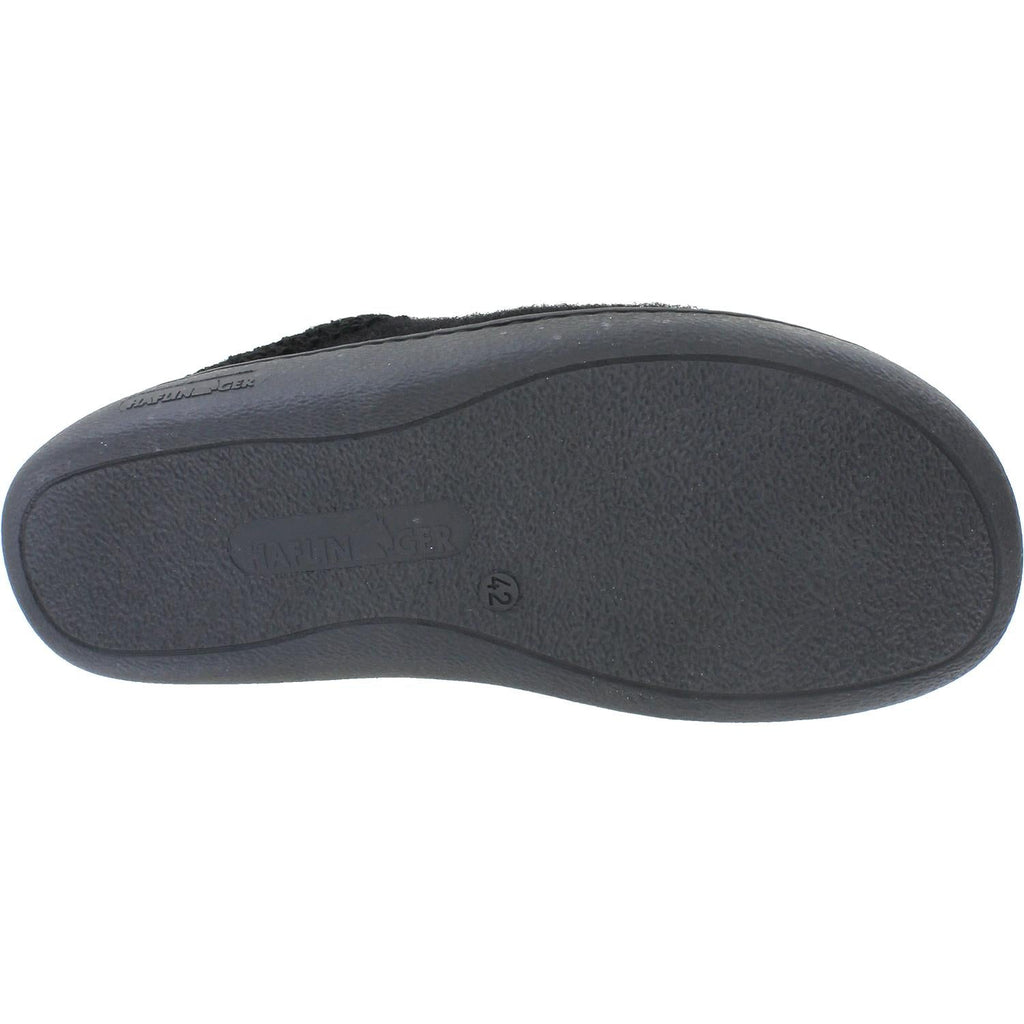 Haflinger AT Unisex Wool Slippers Black Wool