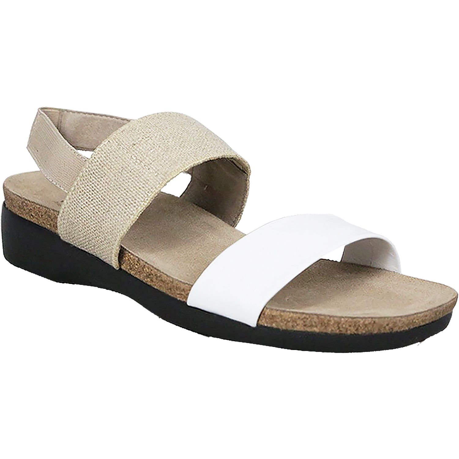 Munro Pisces Women's Wedge Sandals White/Natural Leather