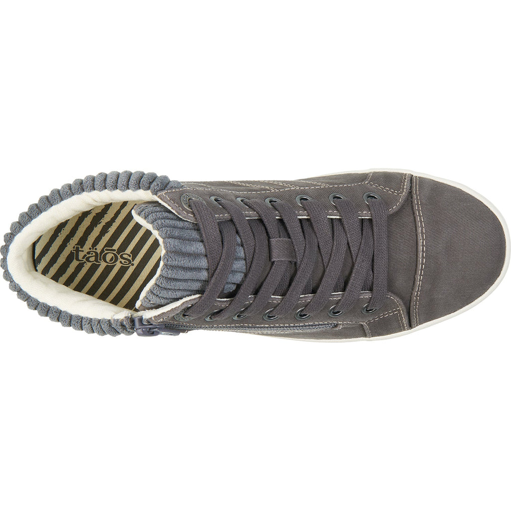 Taos Startup Women's High Top Sneakers Graphite Distressed Canvas