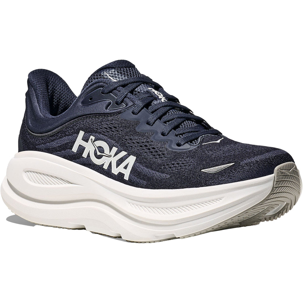 Hoka Bondi 9 Men Varsity Mesh (Neutral Support) Men's Athletic Shoes Varsity Navy / White