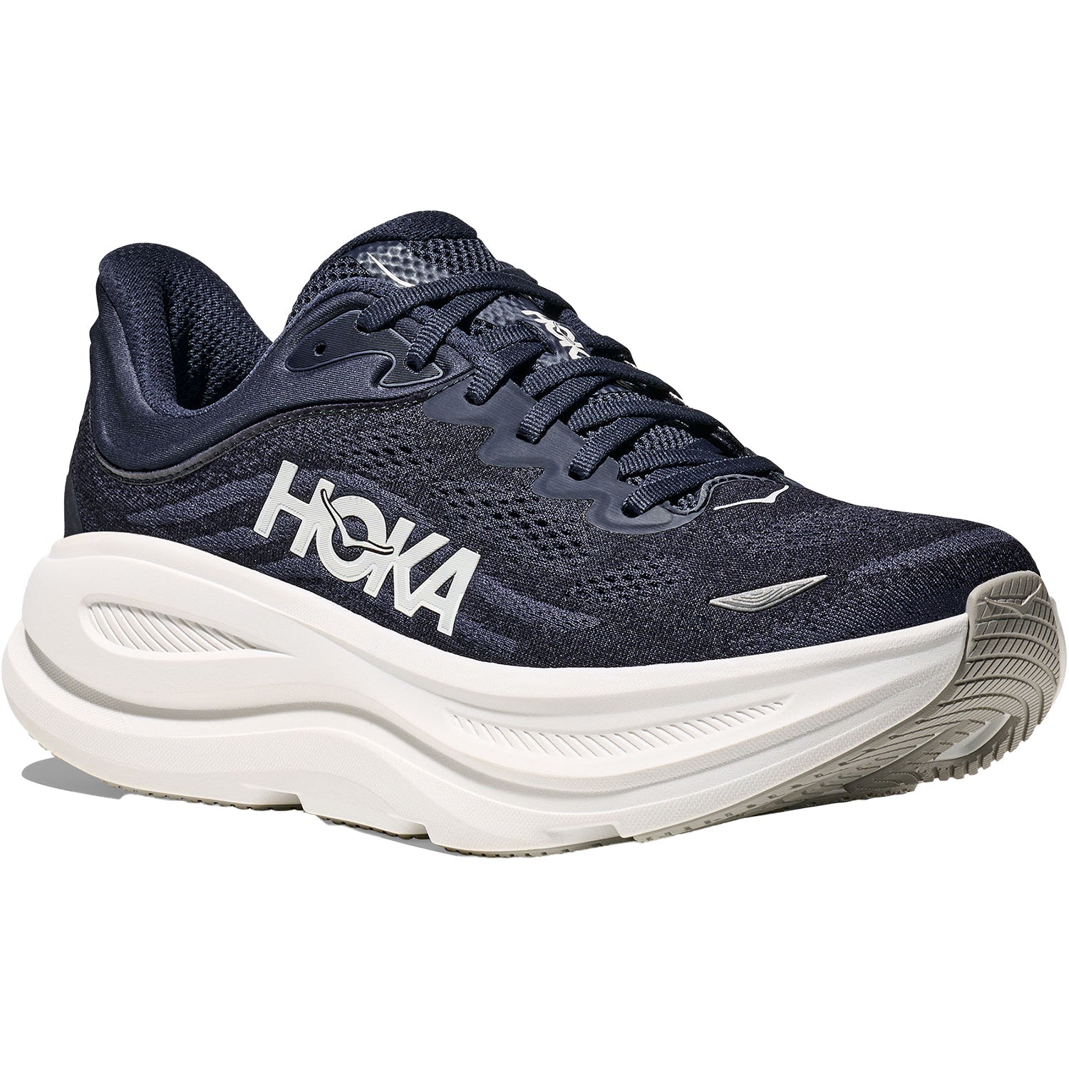 Hoka Bondi 9 Men Varsity Mesh (Neutral Support) Men's Athletic Shoes Varsity Navy / White