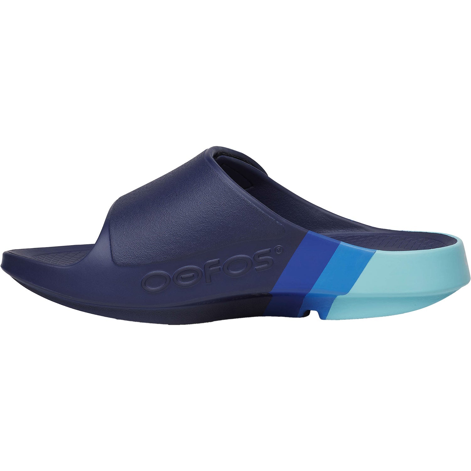 OOFOS OOahh Sport Flex Limited Slide Unisex Recovery Slide Sandals Sky Rally Synthetic
