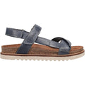 Taos Sideways Women's Ankle Strap Sandals Dark Blue Leather