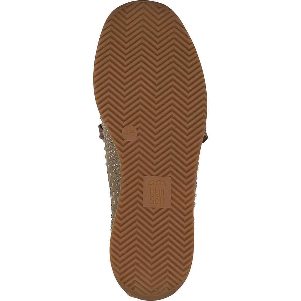 Ara Lisbon Lace Wovenstretch With Sparkle Women's Athletic Athleisure Shoes Lace Up Shoes Sand