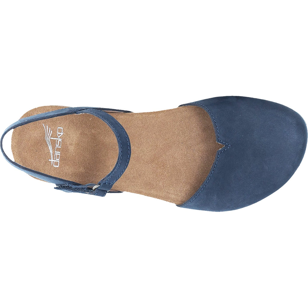 Dansko Rowan Women's Shoes Navy Milled Nubuck