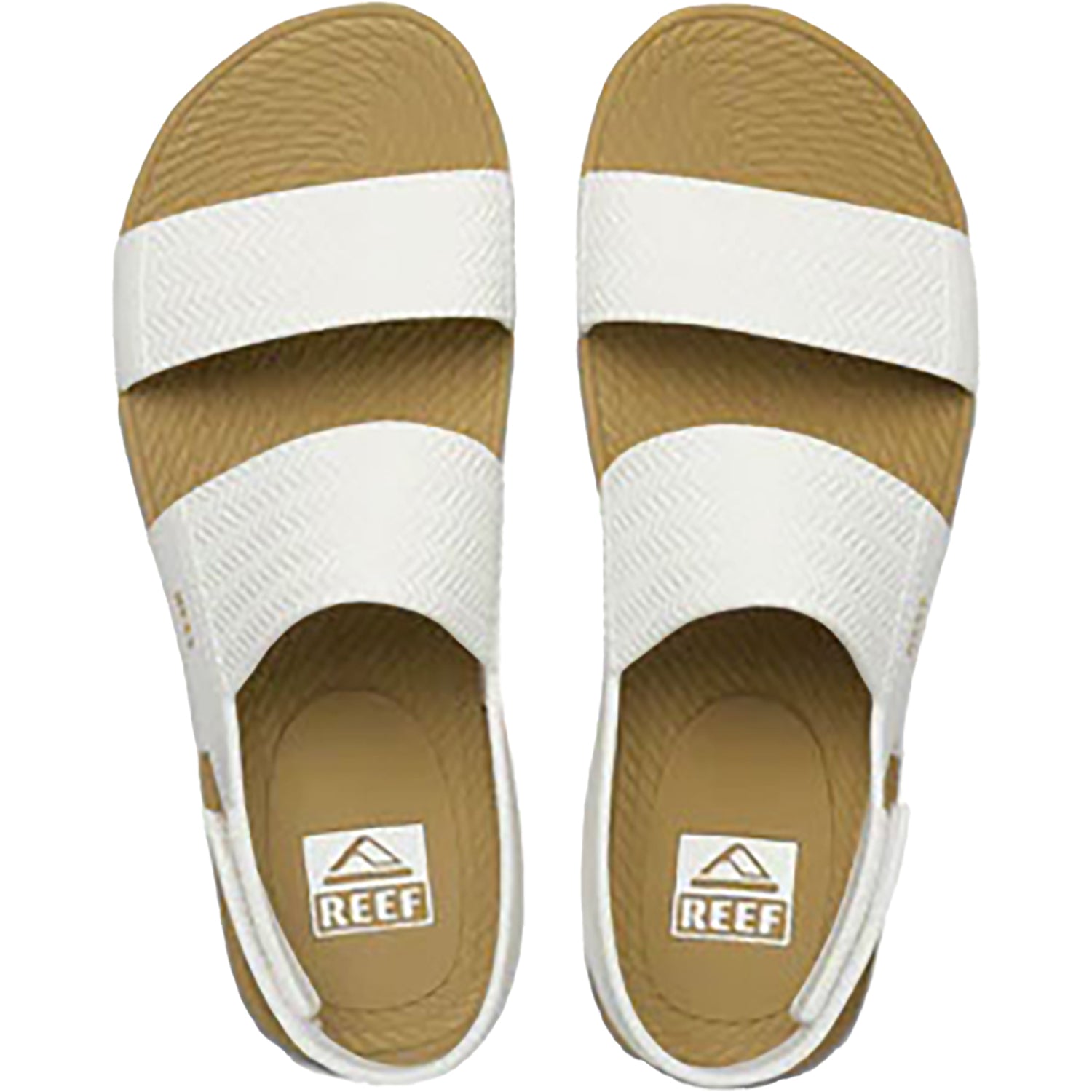 Reef Water Vista Women's Ankle Strap Sandals White/Tan Synthetic