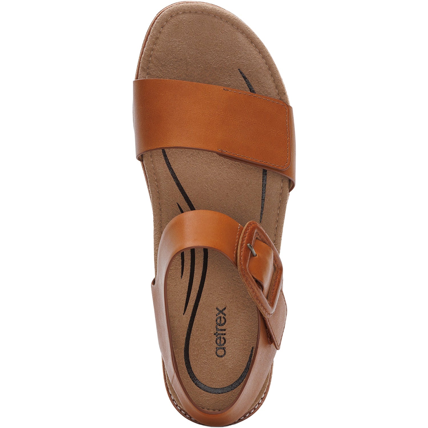 Aetrex Claire Women's Sandals Cognac