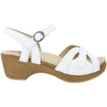 Dansko Season Women's Ankle Strap Sandals White Full Grain Leather