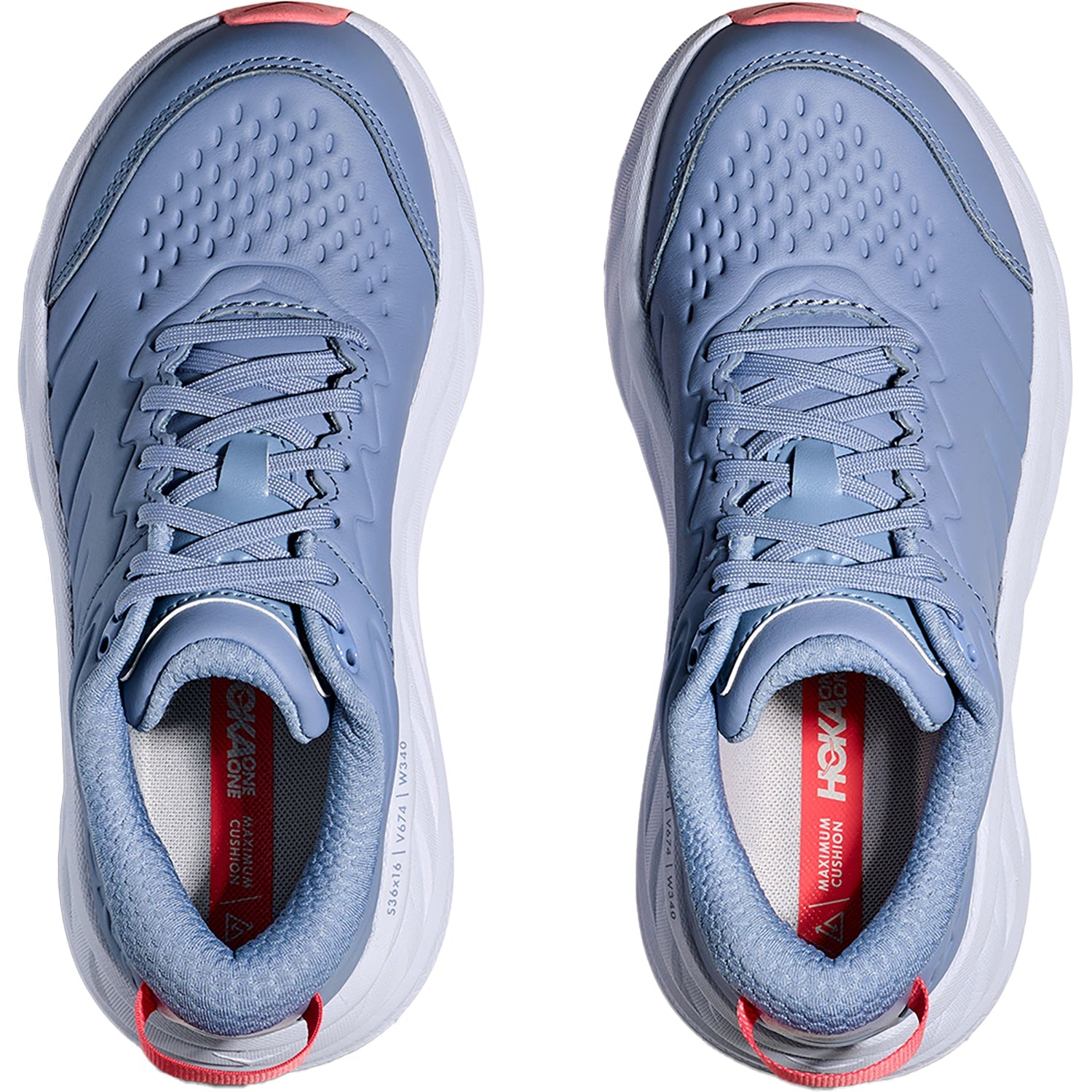 Hoka Bondi SR (Neutral Support) Women's Walking Shoes Moonlight/Pale Dusk Leather