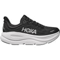 Hoka Bondi 9 (Neutral Support) Women's Athletic Shoes Black/White Mesh