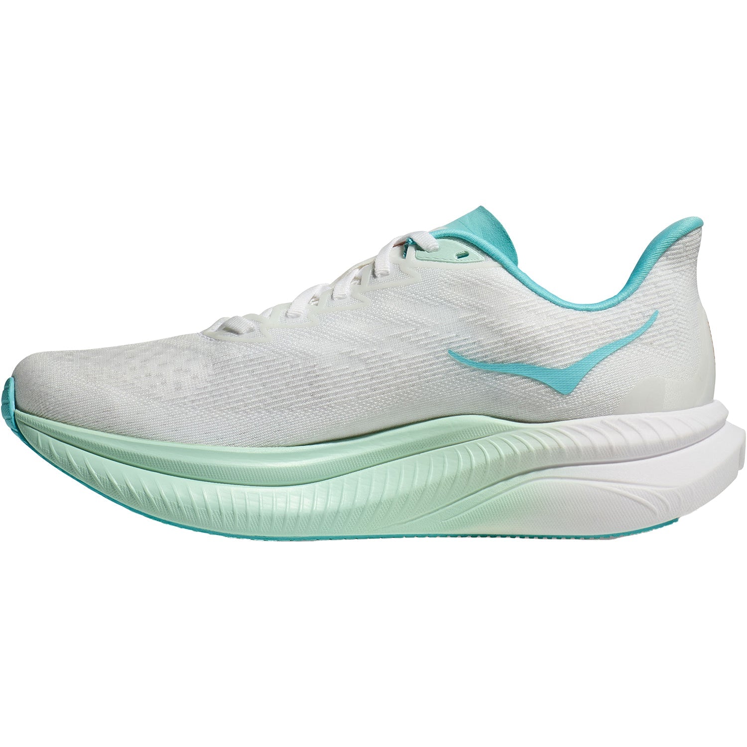 Hoka Mach 6 Women's Athletic Shoes Frost/Rose Gold Synthetic