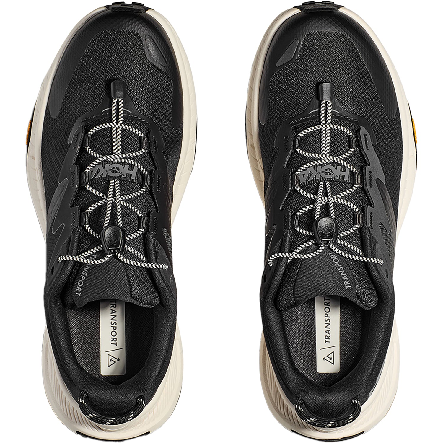 Hoka Transport Women's Shoes Black/Alabaster Mesh