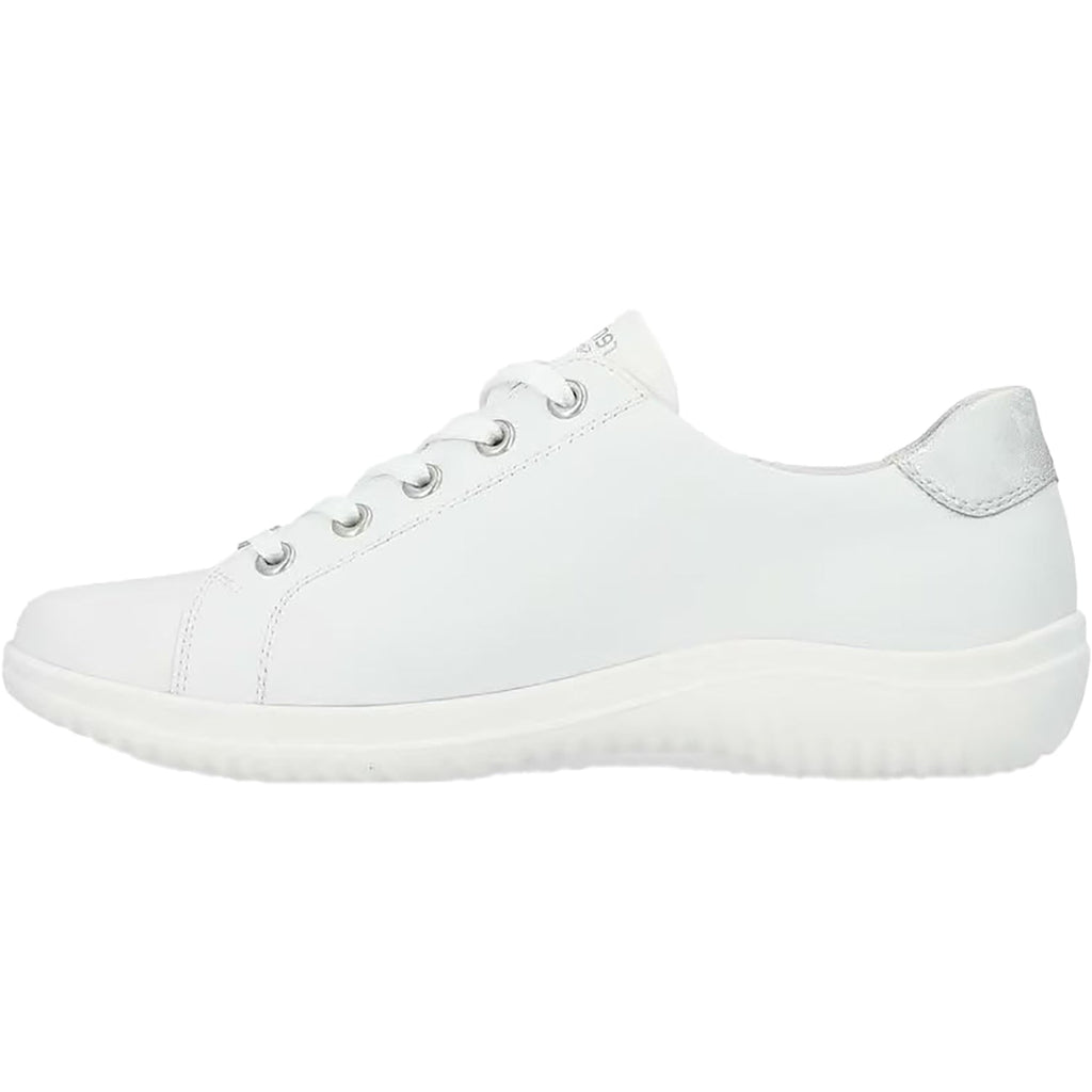 Remonte D1E00-81 Women's Sporty Lace Up Shoes Weiss/Rose/Ice Leather