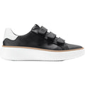 Cole Haan GrandPro Topspin Triple-Strap Women's Sneakers Black/Optic White Leather