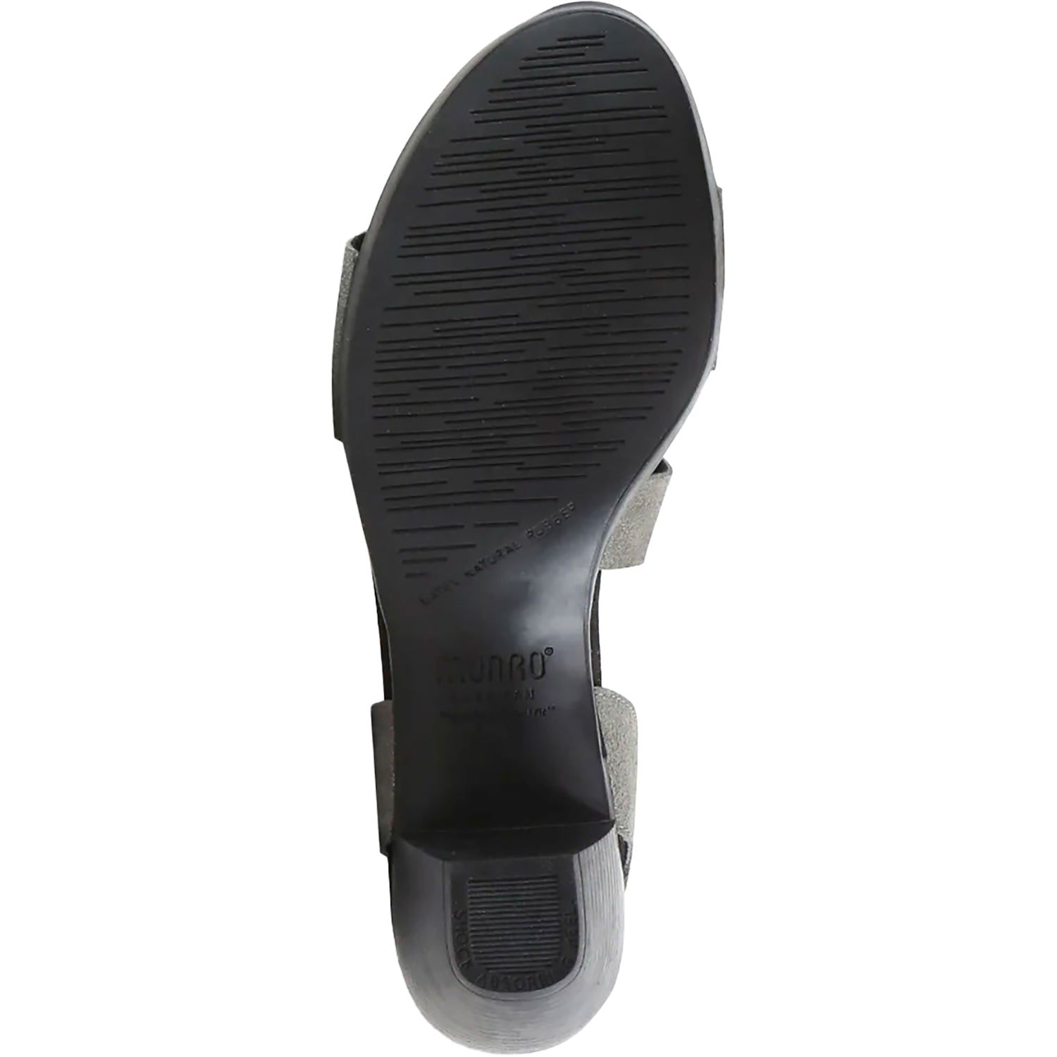 Munro Lucia Women's High Heel Ankle Strap Sandals Gunmetal Metallic Suede