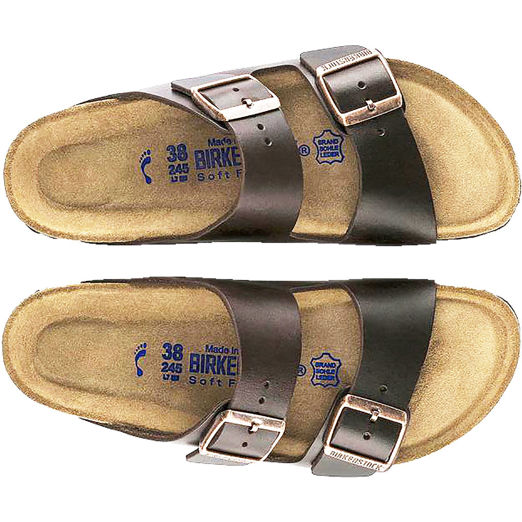 Birkenstock Arizona Soft Footbed Unisex Sandals Brown Amalfi Leather