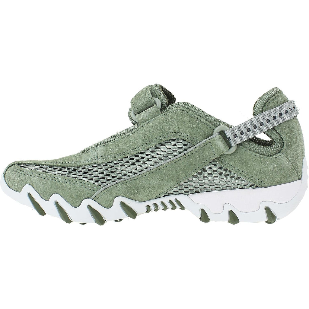 Allrounder by Mephisto Niro Women's Outdoor Mary Janes Light Militaire Green Suede