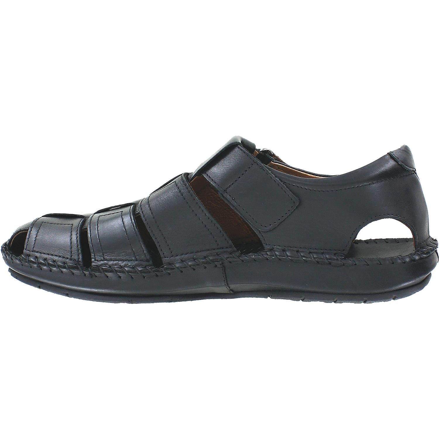 Pikolinos Tarifa Fisherman Sandal 06J-5433 Men's Fisherman Sandals Black Leather