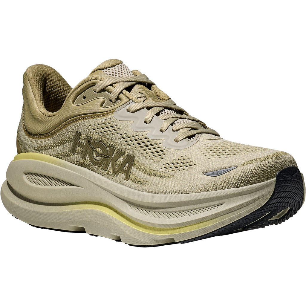 Hoka Bondi 9 (Neutral Support) Men's Athletic Shoes Grassland/Oyster Mushroom Mesh