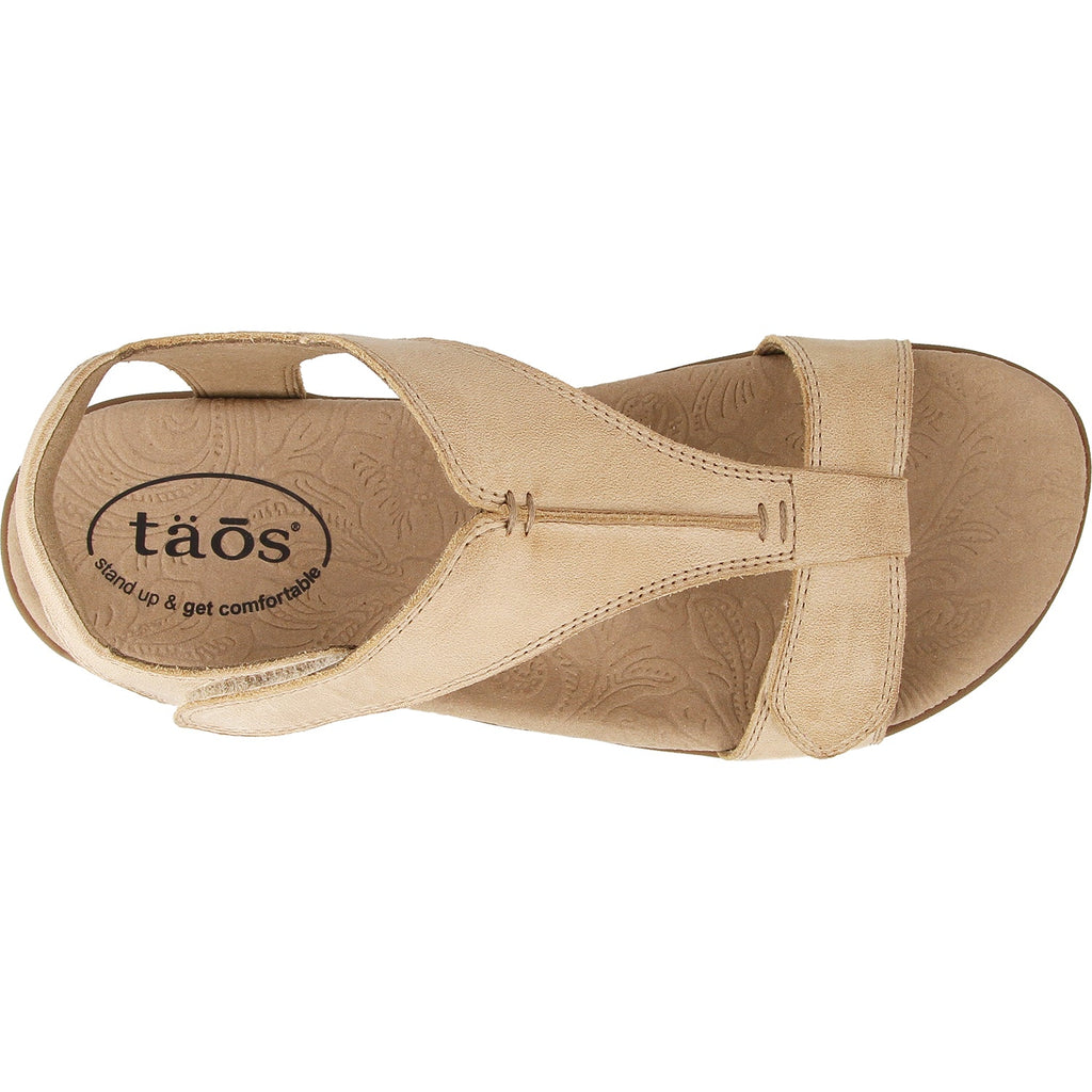 Taos The Show Women's Backstrap Sandals Stone Leather