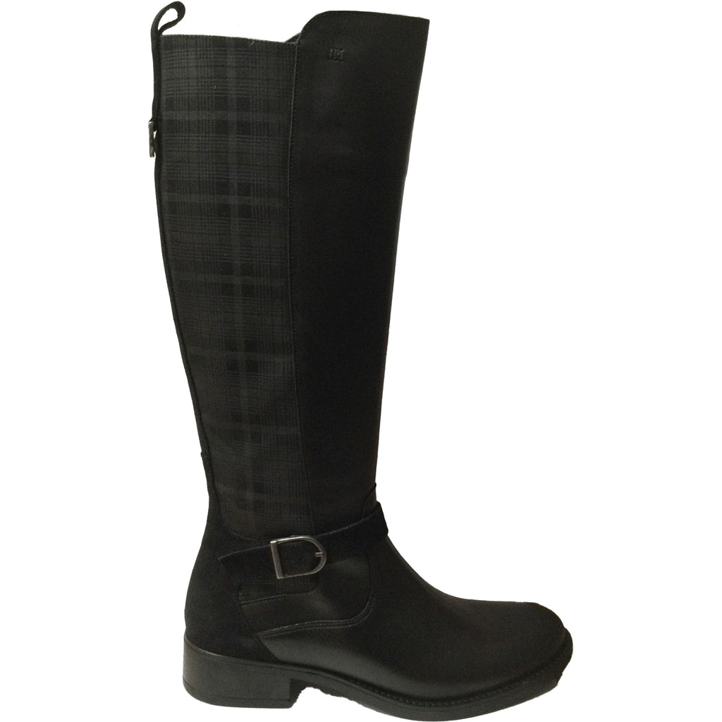 Women's Dorking Chad D9119 Black Leather/Plaid