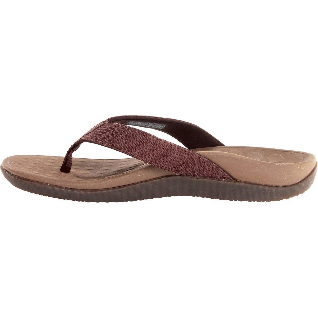 Vionic Wave Unisex Arch Support Thong Sandals Chocolate Synthetic
